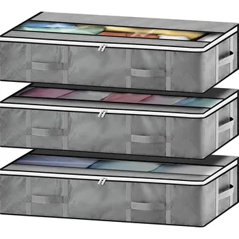 Úložný box ÚLOŽNÝ BOX NA OBLEČENÍ, DEKY, ORGANIZÉR DO SKŘÍNĚ 90L x3