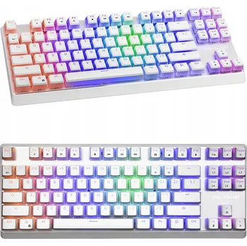 Klávesnice Mechanická klávesnice MODECOM VOLCANO Lanparty RGB Pudding Outemu Blue