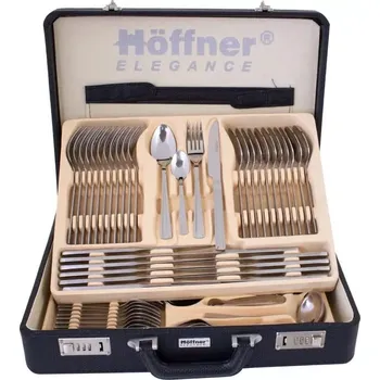 Příbor Příbory v kufříku Hoffner 72 ks sada pro 12 osob