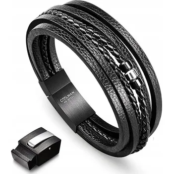 Náramek COOLMAN PÁNSKÝ KOŽENÝ NÁRAMEK