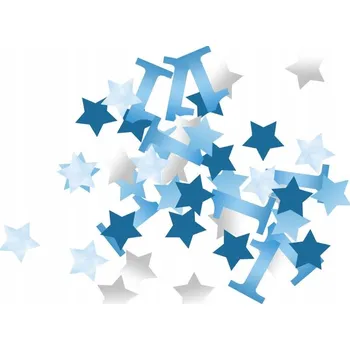 Konfeta Konfety k 1. narozeninám Hvězdičky modré 36 ks