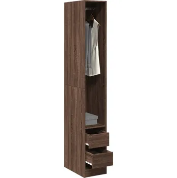 Příborník a kredenc zahrada-XL Šatní skříň hnědý dub 30 x 50 x 200 cm kompozitní dřevo 3307744