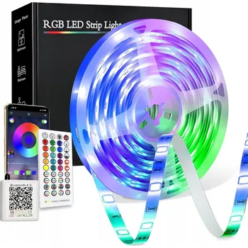 LED osvětlení LED pásek 20 m, Bluetooth RGB 24V s dálkovým ovládáním, osvětlení