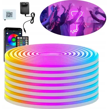 LED osvětlení 5metrový LED neonový světelný pásek, voděodolný IP65