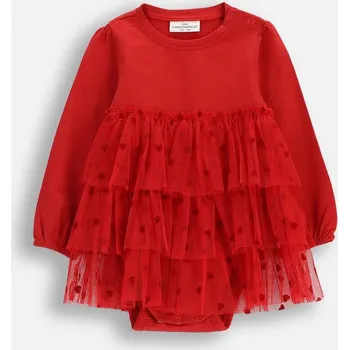 Dámské šaty Šaty pro Dívku s Body Slavnostní Červené 092 Coccodrillo ZC5