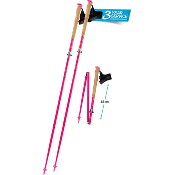 Trekingová hůl Hůlky Komperdell CARBON CLOUD - .FXP TEAM VARIO 105-125 růžová