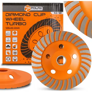 Brusný kotouč Diamantový kotouč na broušení betonu a kamene Turbo 125х22.2 mm Polax