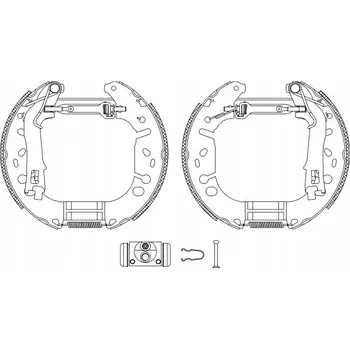 Zavěšení kol Sada brzdových čelistí Textar 84065402