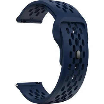 Ostatní příslušenství k chytrým hodinkám VSECHNONAMOBIL 129633 AIRY Univerzální silikonový řemínek pro hodinky se šířkou 20mm tmavomodrý