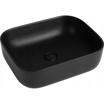 Umyvadlo na desku obdélníkové 460×325 mm - černá matná