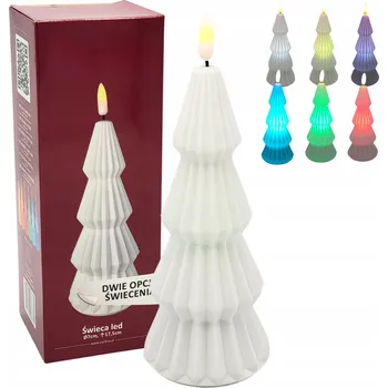 Vánoční dekorace Vánoční LED vklad do hřbitovní svíčky Vánoční stromek měnící barvu svíčka na baterie