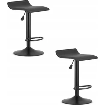 Barová židle Barová Židle Oskar , černá, 84 cm, umělá kůže