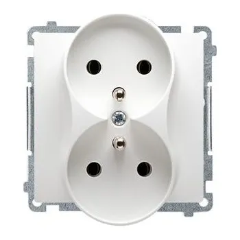 Elektrická zásuvka Elektrická zásuvka Kontakt-simon 2x2P+Z bílá Simon Basic