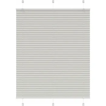 Roleta Roleta plisé světle šedá 110x150 cm Šířka látky 109,4 cm