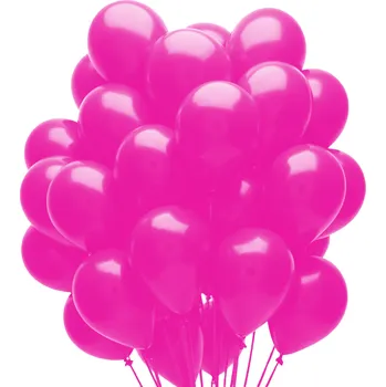 Balónek Sada balónků fuchsiové barvy, latexové, 30 cm, 100 ks