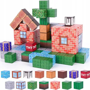 ostatní stavebnice Stavebnice MINECRAFT Krychlové bloky pro děti 108 kostek Sada