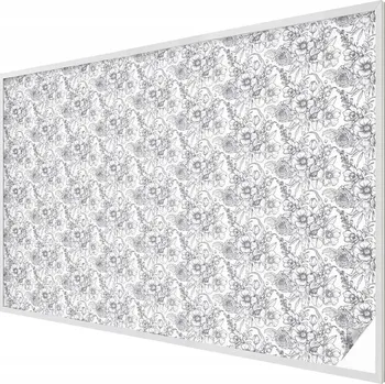 Okenní dekorace Samolepicí Mléčná fólie na okno s květinovým motivem - elegance, 200x146 cm