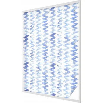 Okenní dekorace Fólie Samolepicí Okenní Mléčná Mražená Dýha Modré vlny 100x146