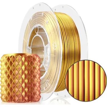 3D tisk PLA Magic Silk 1,75mm Zlato-Měděná 300g