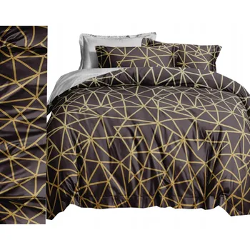 Povlečení Povlečení FLANELOVÉ hřejivé 200x220 + povlaky na polštáře ČESKÁ VÝROBA trojúhelníky geometrické vzory