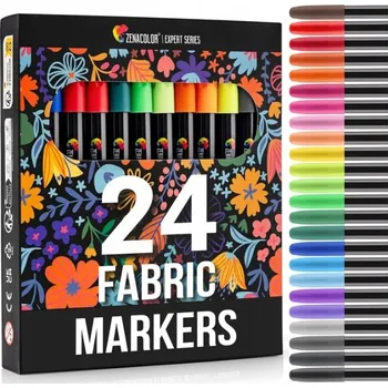 24x textilní Fixy na oblečení Fixy