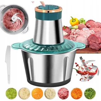 ELEKTRICKÝ SEKÁČEK POTRAVIN POTRAVIN SEKÁČEK KUCHYŇSKÝ NA ZELENINY MASA 2L 300W