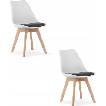 Jídelní židle Židle Oskar plastová bílá 2 ks