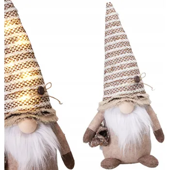 Vánoční dekorace Vánoční gnóm LED 36 cm s diodou - vánoční dekorace