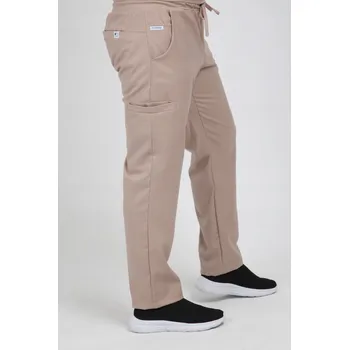 Pánské kalhoty Scrubsheep Pánské zdravotnické kalhoty rovného střihu - Cappuccino Beige S