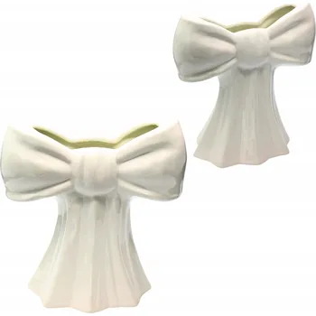 Váza KERAMICKÁ VÁZA MAŠLE BÍLÁ VELKÁ