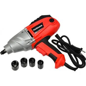 HEIDMANN Rázový utahovák 1/2", elektrický, s LCD displejem, 150-350 Nm, s hlavicemi 17-22 mm