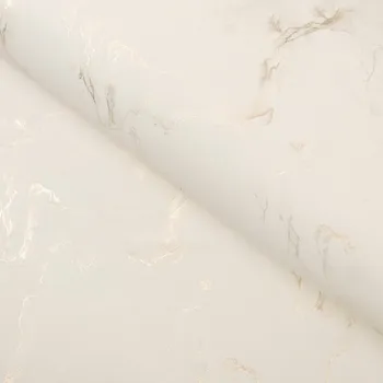 Sametová látka Isabela IBL-017 Zlatý/kouřový mramor na smetanovém - šířka 280 cm