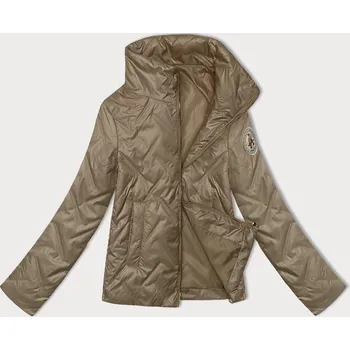 Dámská cargo bunda Tmavě béžová tenká dámská bunda se stojáčkem, odstíny béžové XXL (44) i392_24818-48