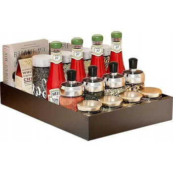 Úložný box VÝSUVNÝ KUCHYŇSKÝ ŠUPLÍK DO SKŘÍŇKY 30 CM ČERNÝ