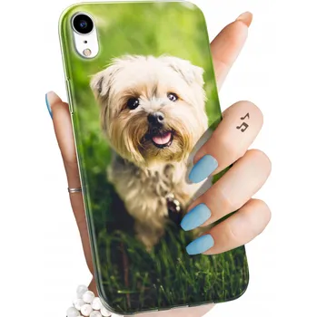 Pouzdro na mobilní telefon Zadní Kryt Hello Case pro Apple iPhone XR béžové