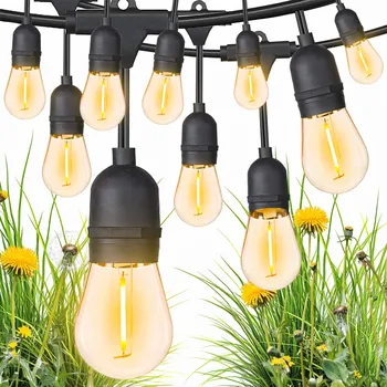 Dekorativní svítidlo ZAHRADNÍ GIRLANDA SVĚTELNÁ DEKORACE 20M ŽÁROVKY 20 LED VENKOVNÍ SVĚTÝLKA