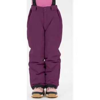 Chlapecké kalhoty Dětské lyžařské kalhoty ZigZag Soho 10000 s laclem, voděodolné, fialové