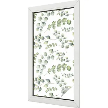 Okenní dekorace Samolepicí Okenní dýha Mražená Dekorativní botanické listy 50x100