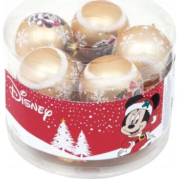 Vánoční dekorace Zdobená Vánoční Koule figurka 6 cm 10 ks