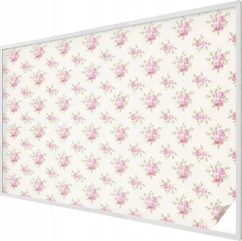 Okenní dekorace Samolepicí fólie na okno proti slunci - mléčná, květinový vzor 200x146 cm