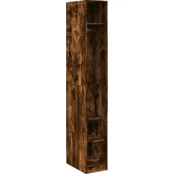 Šatní skříň Skříň, kouřový dub, 30x50x200 cm, materiál na bázi dřeva