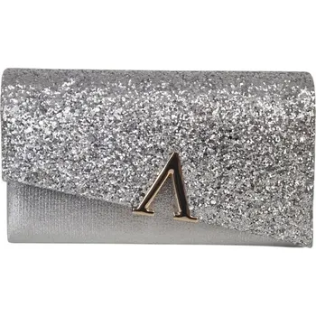 Kabelka Stříbrná polyester kabelka psaníčko Bellezi