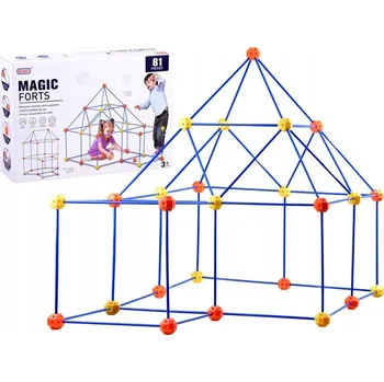 ostatní stavebnice Jokomisiada velké plastové brčka 81 dílků