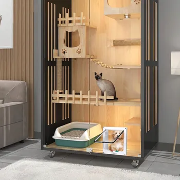 Obraz DVÍŘKA PRO PRO KOČKY A PSA MAGNETICKÁ KLAPKA 4 REŽIMY ZAMYKÁNÍ VNITŘNÍ S