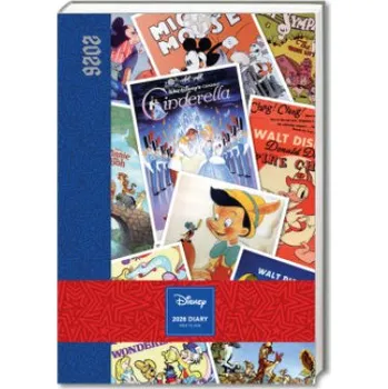Diář Disney Vintage Posters - A5-Tischkalender 2026 – (EN)