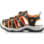 Dětské sandály ALPINE PRO GASTER 32 Černá, Oranžová, Šedá