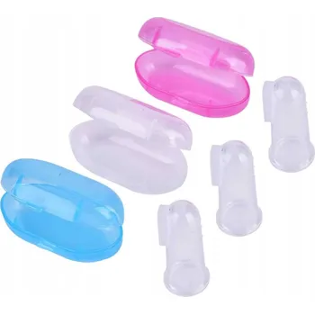 Elektrický zubní kartáček Kartáček na oo zuby pro miminka na prst 3ks