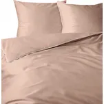 Povlečení satén bavlna saténová makosatén 220x200 cm BROSKEVOVÁ hladké