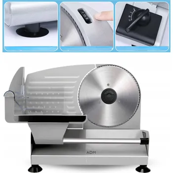 Kráječ na chleba Kráječ ADM, elektrický kráječ potravin 150W, stříbrný