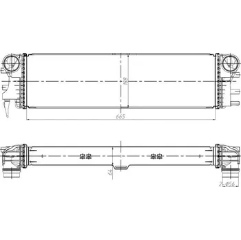 Chladič motoru NRF 309037 Chladič stlačeného vzduchu (Intercooler)